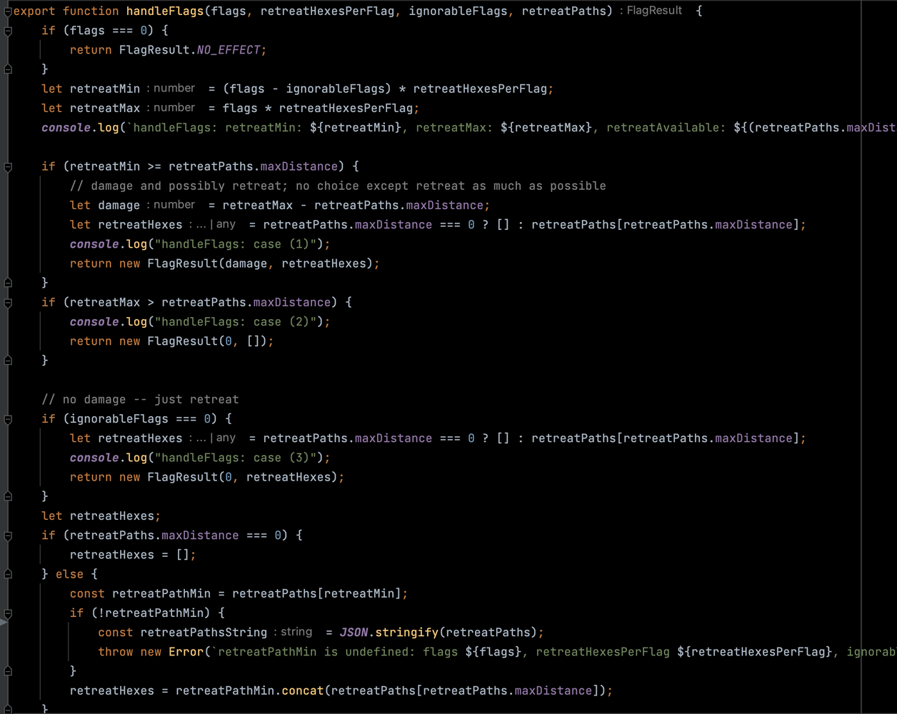 Screenshot of my hopelessly complicated early code