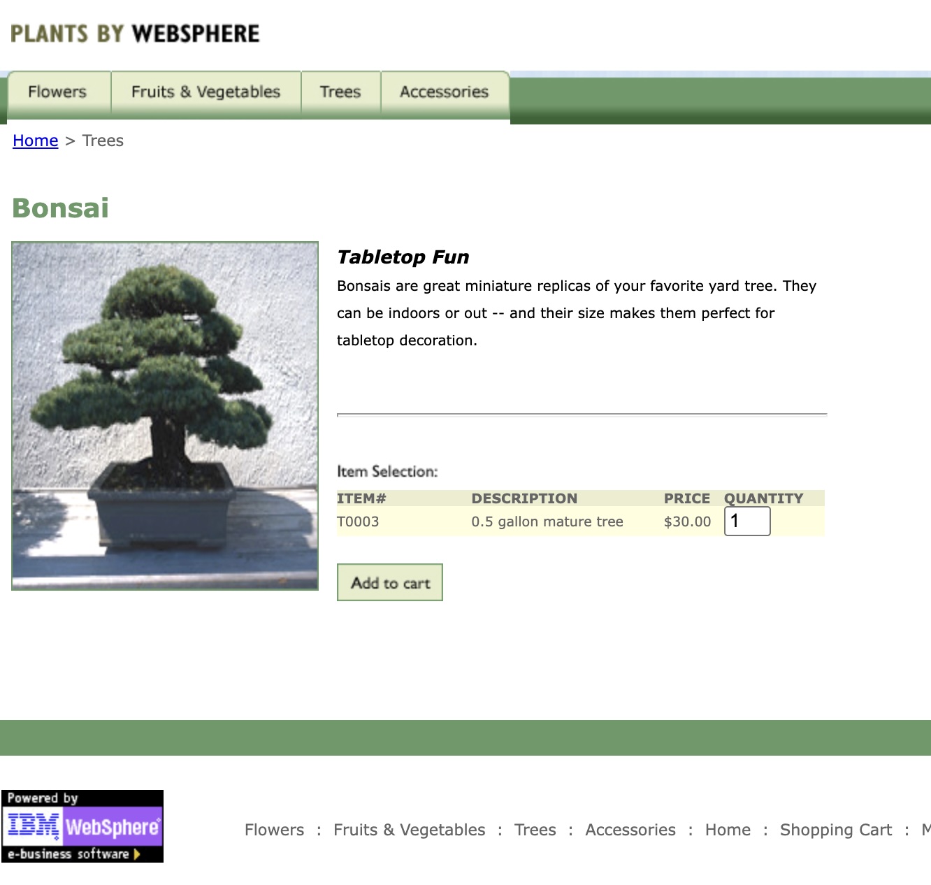 the Bonsai page now is working